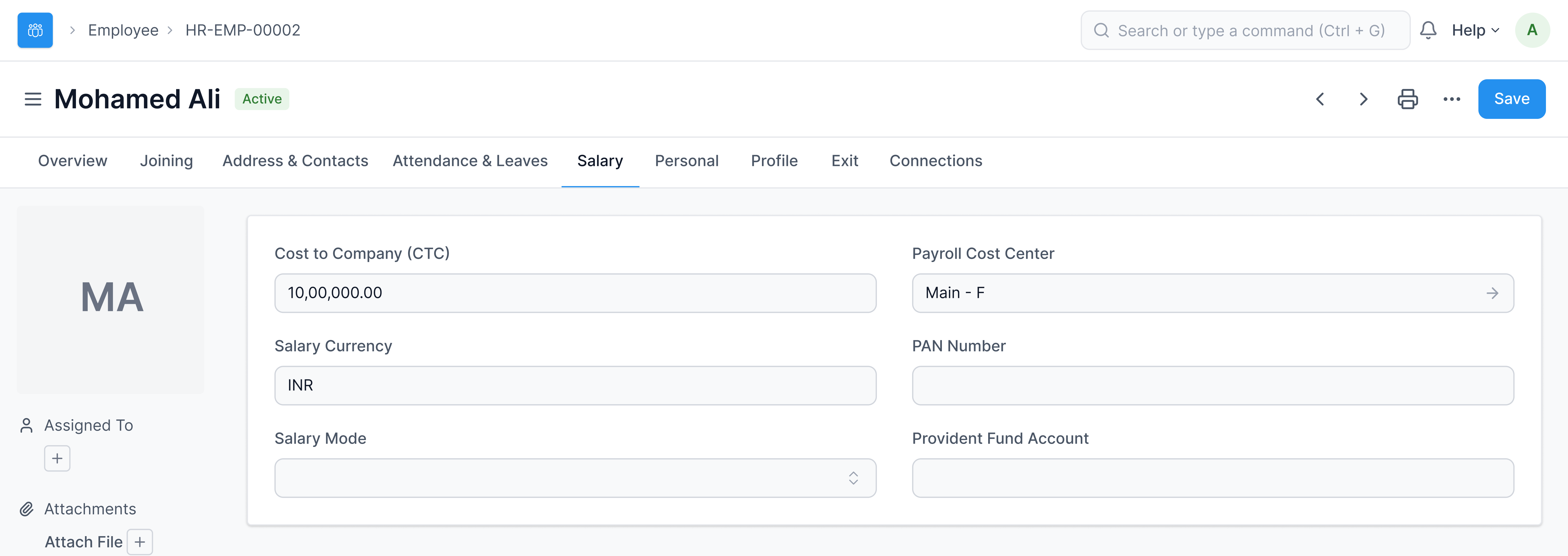 Payroll Entry