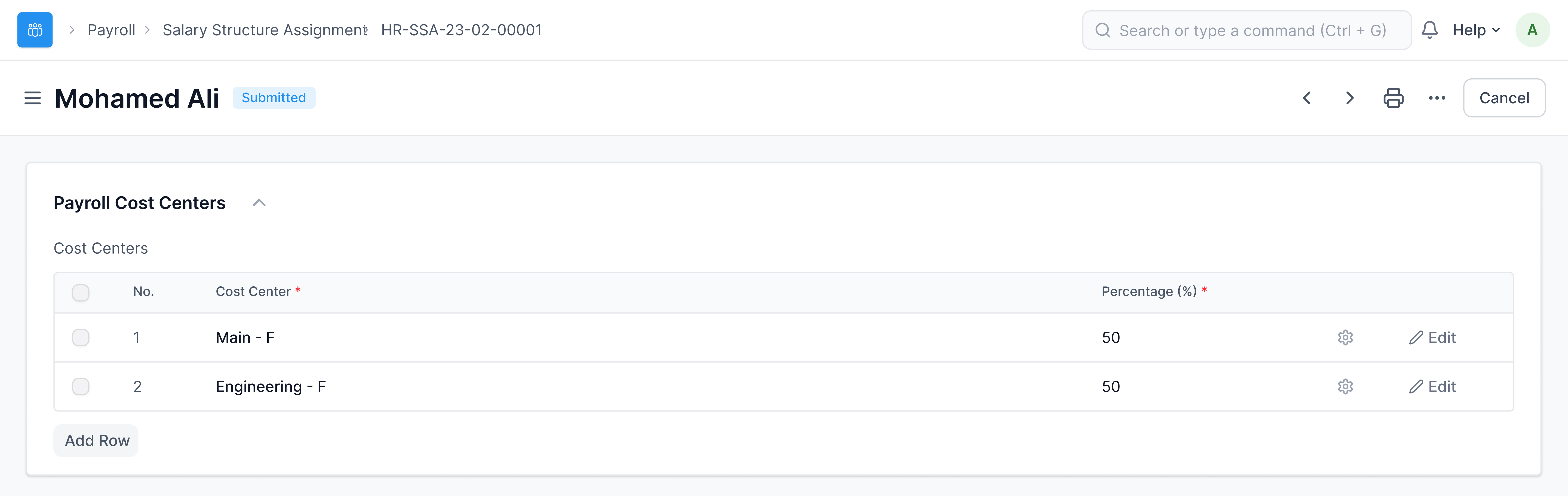 Payroll Entry